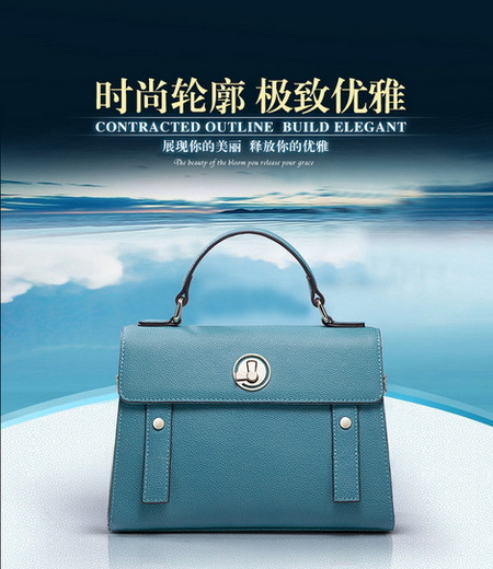 2014新品真皮女包珍珠鱼纹牛皮包 浅粉红