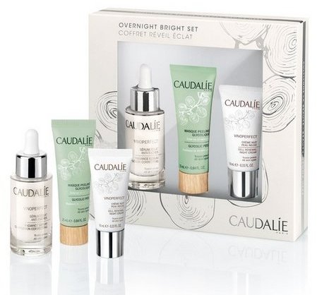 Caudalie欧缇丽完美淡斑美白精华套装（含精华30ml+面膜25ml +晚霜10ml）