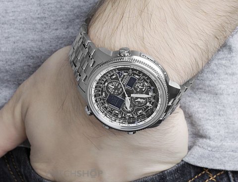 Citizen西铁城Navihawk UTC海军鹰JY8030-83E不锈钢男士石英计时腕表