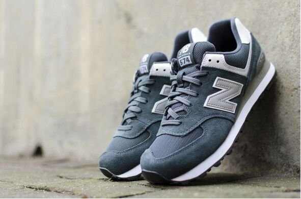 New Balance新百伦574男士经典款慢跑鞋，墨绿色