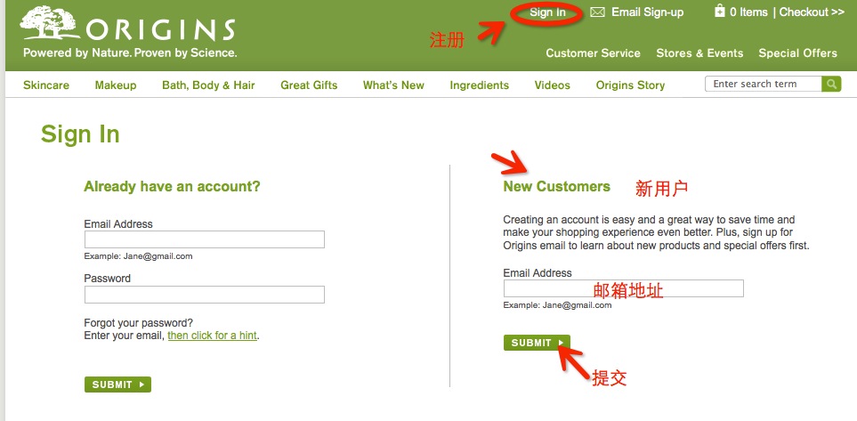 origins(悦木之源)海淘下单攻略