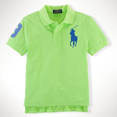 Ralph Lauren拉夫劳伦男童款Custom-Fit纯棉短袖POLO衫