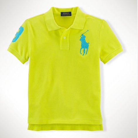 Ralph Lauren拉夫劳伦男童款Custom-Fit纯棉短袖POLO衫