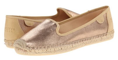Sperry Top-Sider Coco女款时尚清新渔夫鞋，玫瑰金