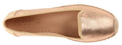 Sperry Top-Sider Coco女款时尚清新渔夫鞋，玫瑰金