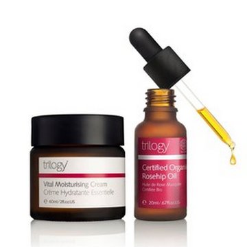 超值套装组合：Trilogy玫瑰果油20ml+滋润面霜60ml