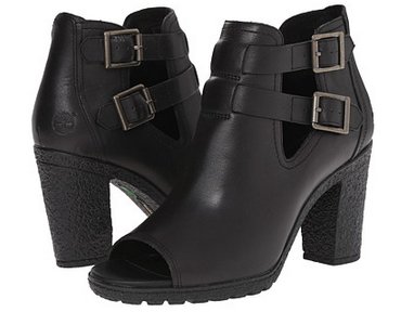 Timberland添柏岚Glancy FTW 真皮时尚鱼嘴高跟凉鞋 女款