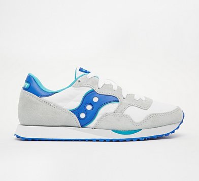 Saucony Originals索康尼DXN Trainer 清新蓝灰色男士复古跑鞋