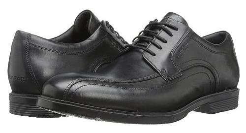 Rockport 乐步City Smart H20 Bike Toe 男士黑色牛津皮鞋