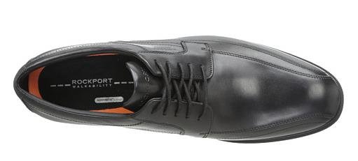 Rockport 乐步City Smart H20 Bike Toe 男士黑色牛津皮鞋