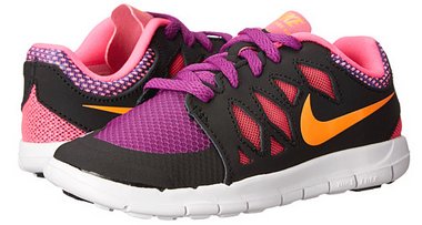 Nike耐克Free 5小童款时尚运动跑鞋 黑粉色
