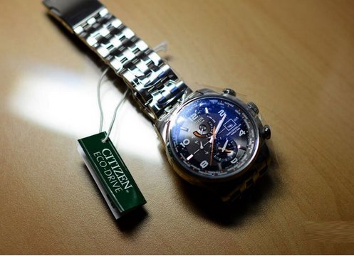 Citizen西铁城 Eco Drive 男士光动能电波 AT9010-52E