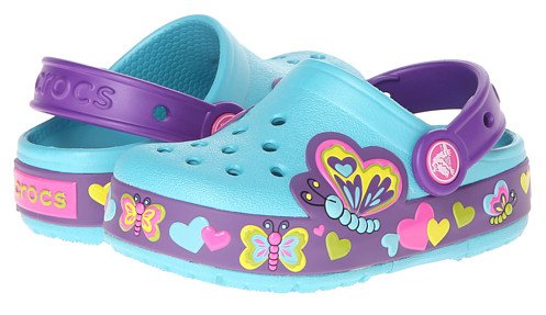 Crocs CrocsLights Butterfly 女童闪光洞洞鞋