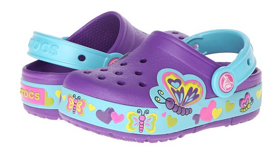 Crocs CrocsLights Butterfly 女童闪光洞洞鞋