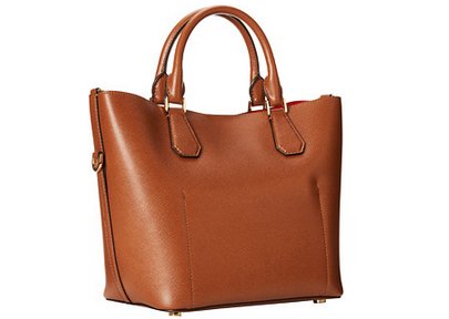 MICHAEL Michael Kors Greenwich 大号女士真皮手提斜挎包 棕褐色
