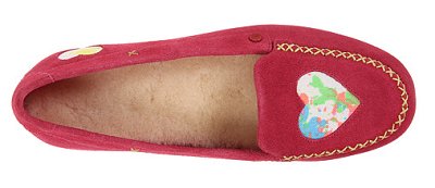 UGG Belle羊毛居家 休闲单鞋 红色