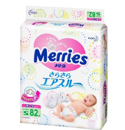 日本花王纸尿裤妙而舒 小号S82片