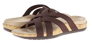 Crocs卡洛驰 Edie系列女士休闲拖鞋 咖啡色
