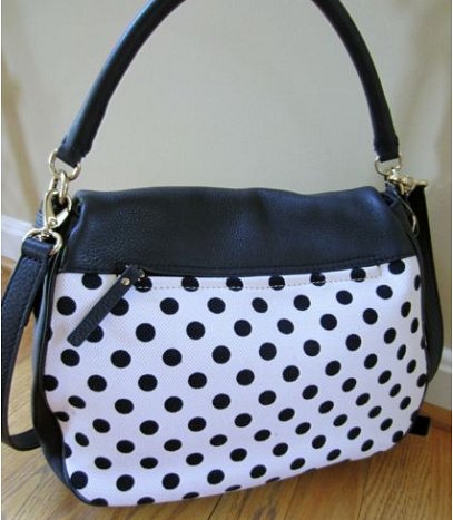 Kate spade 凯特丝蓓Cobble Hill Canvas Dot Devin斑点单肩斜挎包