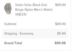 Seiko精工SNE331男款太阳能腕表