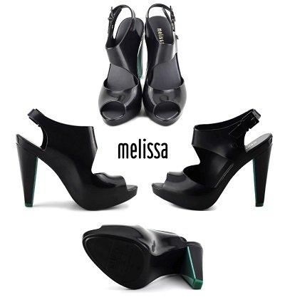Melissa梅丽莎 Shoes Estrelicia时尚女款高跟凉鞋 黑色