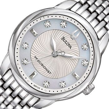 Bulova宝路华Precisionist Brightwater女士镶钻腕表 96P125