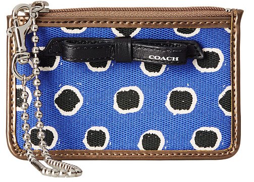 蔻驰COACH Poppy 蓝色迷你零钱包ID卡包$30.99