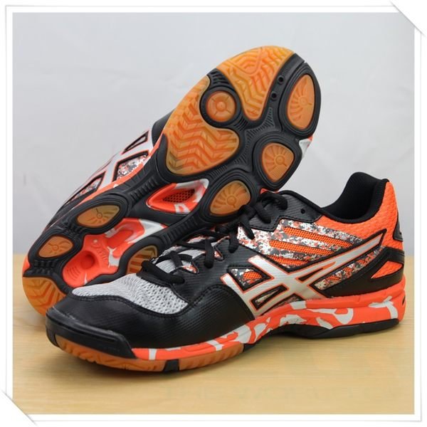 亚瑟士ASICS 男士排球鞋 GEL-Flashpoint 2 黑橙色