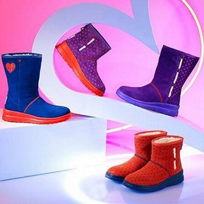 I HEART UGG Kisses Mini少女款保暖雪地靴