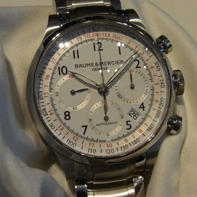 Baume&Mercier名仕 男士自动机械计时腕表 Capeland卡普兰系列MOA10061