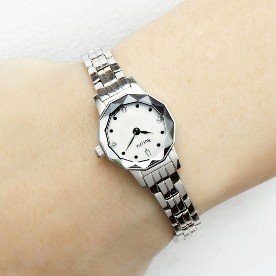 BULOVA 宝路华 96P129  钻石不锈钢石英手表 女士珍珠贝母表盘