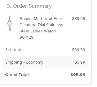 BULOVA 宝路华 96P129  钻石不锈钢石英手表 女士珍珠贝母表盘