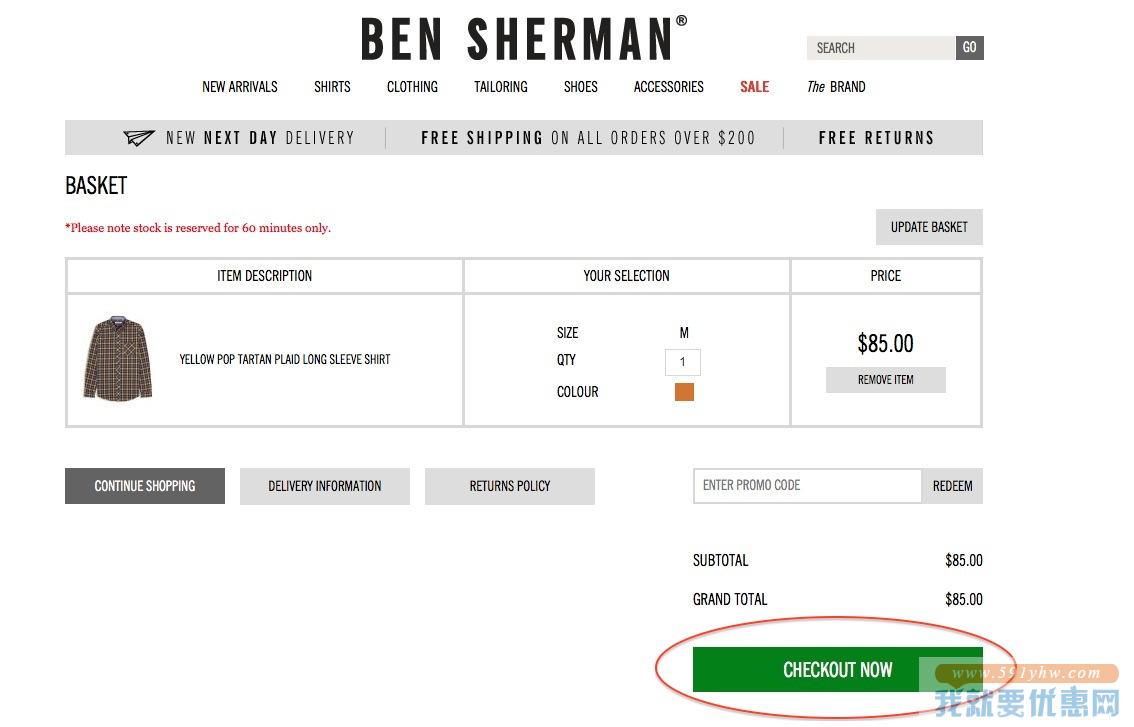 Ben Sherman海淘攻略