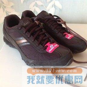 Skechers斯凯奇  女士真皮户外休闲鞋 Bikers Abroad 棕色款