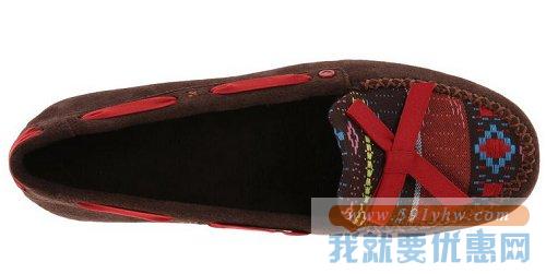UGG I Heart Belle  暗红色 女士休闲豆豆鞋