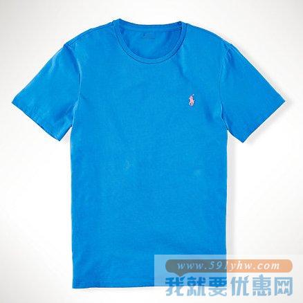 拉夫劳伦（Ralph Lauren） 多色可选男士圆领纯棉 T恤衫
