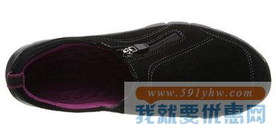 其乐（Clarks）Hedge Poole黑色款 女款一脚蹬式休闲鞋