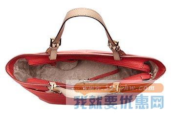 MICHAEL Michael Kors女款粉色托特包  Bedford