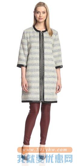 瑞贝卡·明可弗Rebecca Minkoff 羊羔毛中长款女士大衣