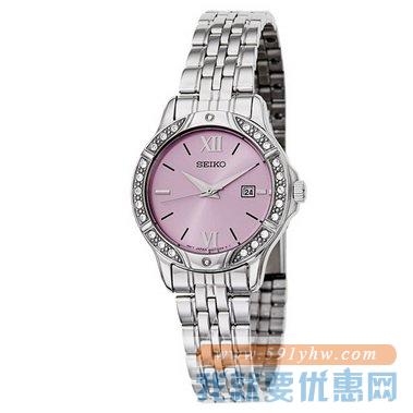 SEIKO精工 SUR863女士水晶腕表