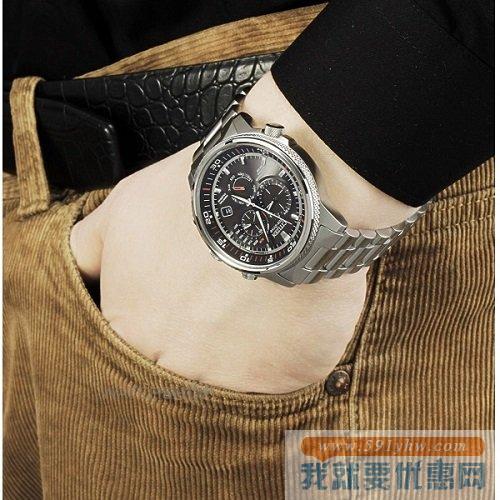 西铁城 （Citizen）AT4110-55E 夜鹰系列男款光动能腕表