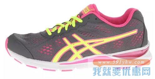 亚瑟士（ASICS）GEL-Storm 2女士缓震跑鞋 黄粉色