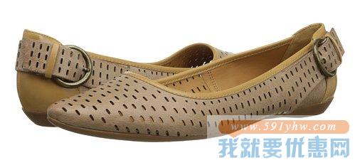 玖熙（Nine West）女款 Tansy 时尚镂空平底鞋