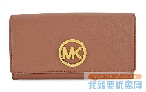迈克科尔斯（Michael Kors）女士真皮长款钱包Fulton Carryall