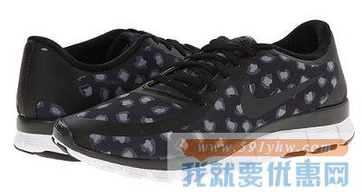 耐克（Nike） 女士运动跑步鞋FREE 5.0 V4  黑色