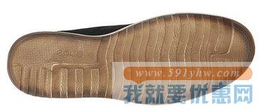 ECCO爱步透气牛皮一脚蹬休闲鞋 Ennio Casual男士黑色款