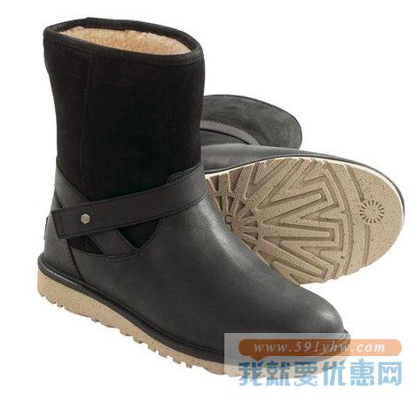 UGG 女款真皮中筒雪地靴Australia Anali Boots 两色可选