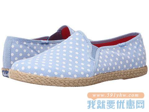 Keds Twin Gore w/ Jute Chambray Dot 女款帆布鞋