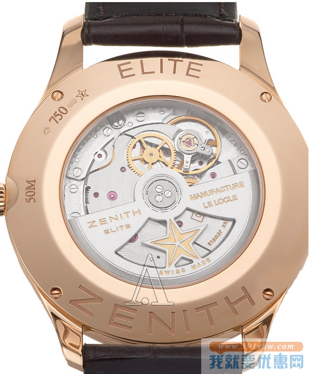 ZENITH Elite系列 Captain Central Second 18-2020-670-01-C498 男士18K金机械腕表