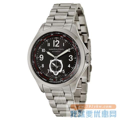 HAMILTON 汉米尔顿 Khaki Aviation QNE 卡其航空系列 H76655133 男款机械腕表